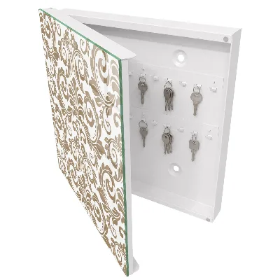 Schlüsselschrank Blumenschmuck