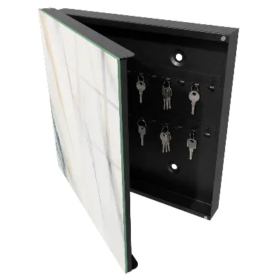 Schlüsselschrank für den Flur Marmoreffekt