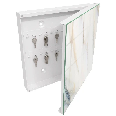 Schlüsselschrank für den Flur Marmoreffekt
