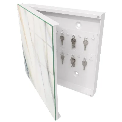 Schlüsselschrank für den Flur Marmoreffekt