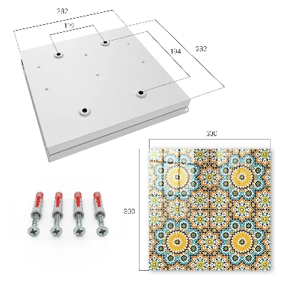 Schlüsselschrank für den Flur Geometrisches Mosaik
