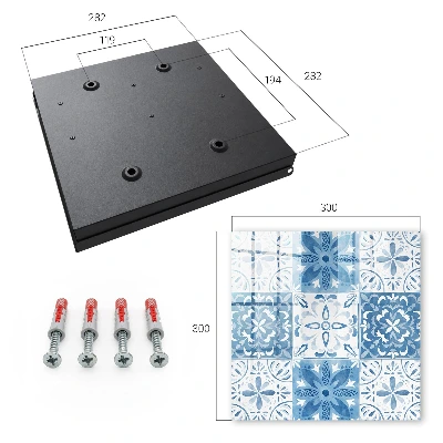 Schlüsselschrank für den Flur Geometrische Fliesen