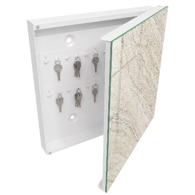 Schlüsselschrank für den Flur Heller Marmor