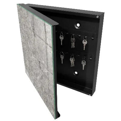 Schlüsselschrank Marmorhintergrund