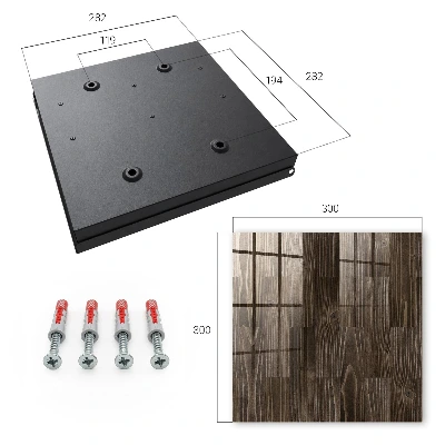 Schlüsselschrank für den Flur Braunes Holz