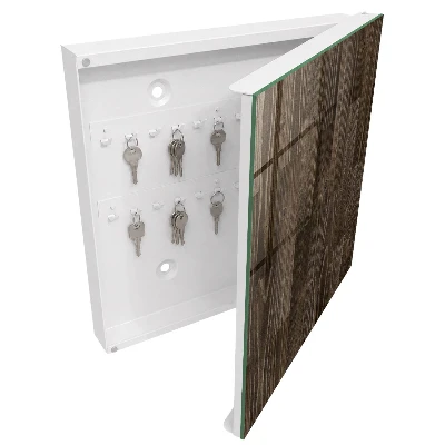 Schlüsselschrank für den Flur Braunes Holz