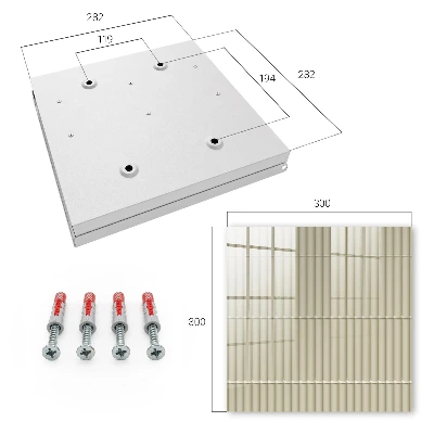 Schlüsselschrank Beige Streifen