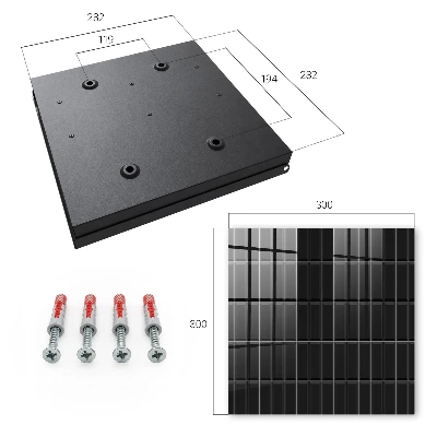 Schlüsselkasten modern Schwarze Rechtecke
