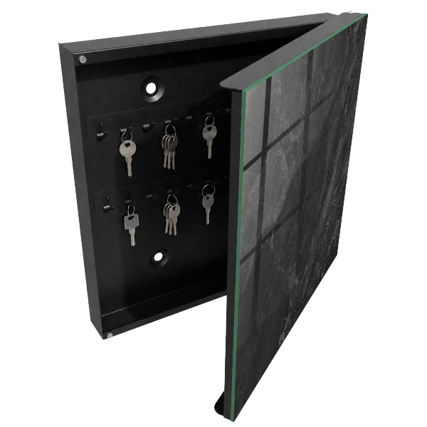 Schlüsselschrank für den Flur Grauer Stein