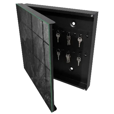 Schlüsselschrank für den Flur Grauer Stein