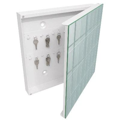 Schlüsselschrank Blaue Fliesen