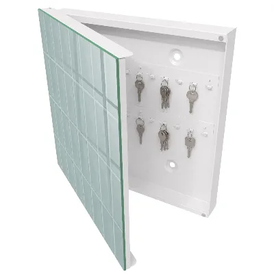 Schlüsselschrank Blaue Fliesen