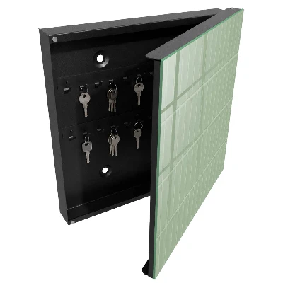 Schlüsselschrank Grün kariert