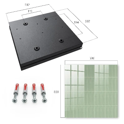 Schlüsselschrank Grün kariert