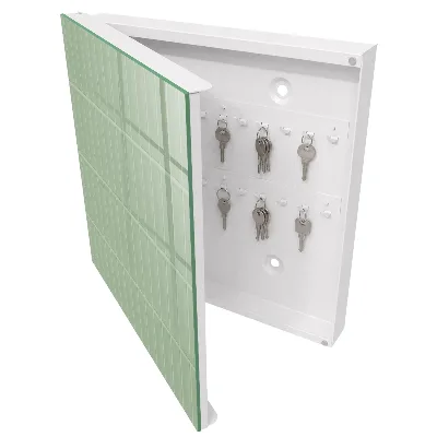 Schlüsselschrank Grün kariert