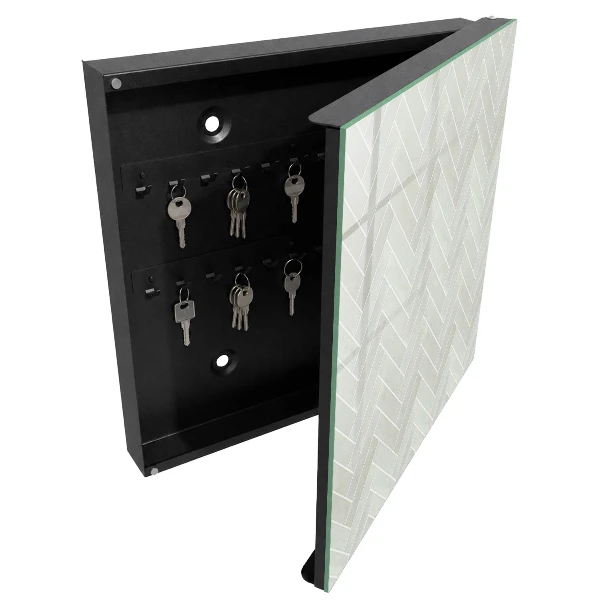 Schlüsselschrank Fischgrätmuster