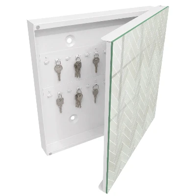 Schlüsselschrank Fischgrätmuster