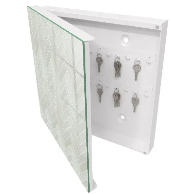 Schlüsselschrank Fischgrätmuster
