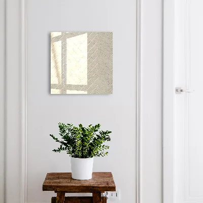 Schlüsselschrank für den Flur Beige Fischgrätmuster