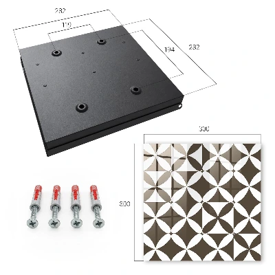 Schlüsselschrank für den Flur Geometrische Komposition