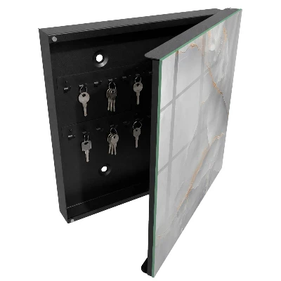 Moderner Schlüsselkasten in grauem Design