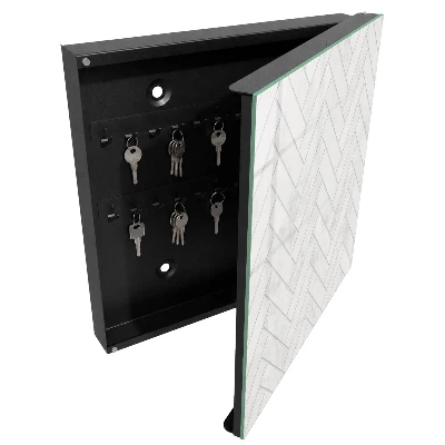 Schlüsselschrank Marmor-Fischgrätmuster
