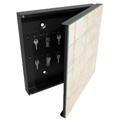 Schlüsselschrank in cremiger Eleganz