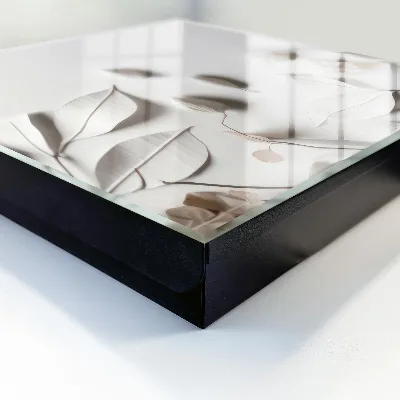 Schlüsselschrank Weiße Blätter