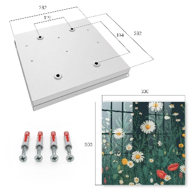 Schlüsselschrank für den Flur Blumenwiese