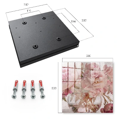 Schlüsselschrank für den Flur Romantische Blumen