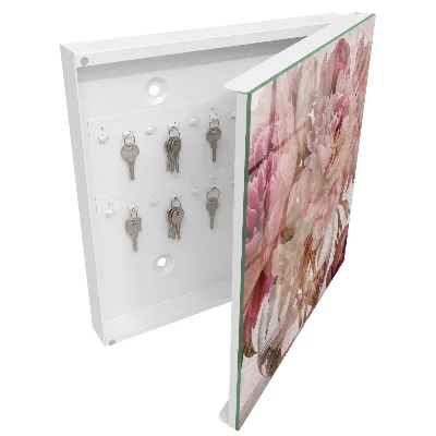 Schlüsselschrank für den Flur Romantische Blumen