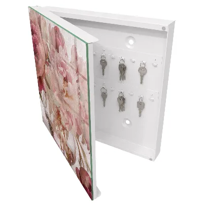 Schlüsselschrank für den Flur Romantische Blumen