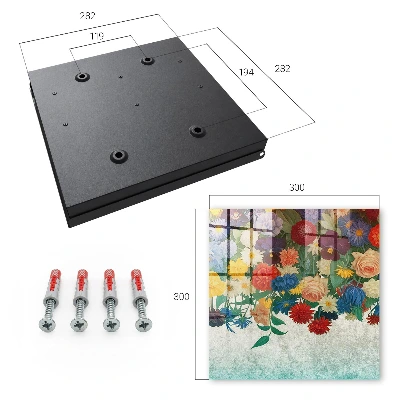 Schlüsselschrank für den Flur Blumenparadies