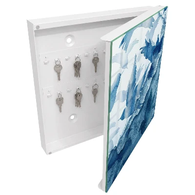 Schlüsselschrank Aquarellvögel