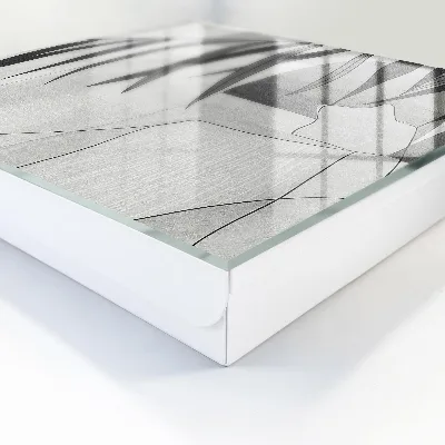 Schlüsselkasten modern Graue Blätter