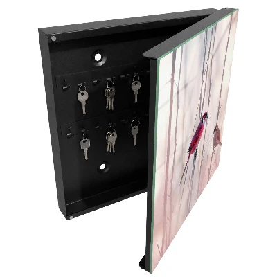 Schlüsselschrank für den Flur mit Motiv Zwei Vögel