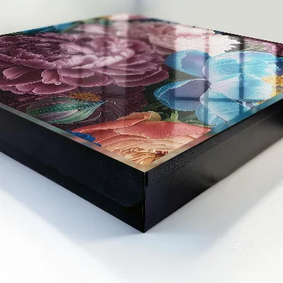 Schlüsselkasten modern Bunte Blumen