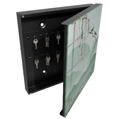 Schlüsselschrank Vögel und Blumen