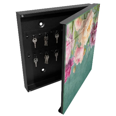 Schlüsselschrank mit floralem Design