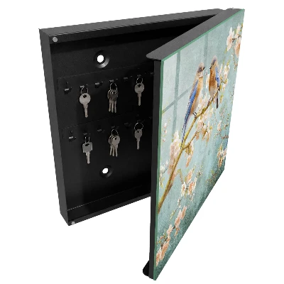 Schlüsselschrank mit Motiv Frühlingsszene