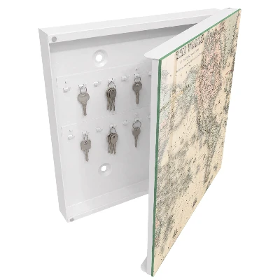 Schlüsselschrank Weltkarte
