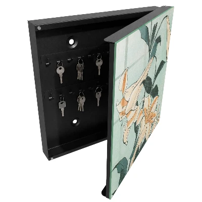 Schlüsselkasten Zarte Lilien in modernem Design