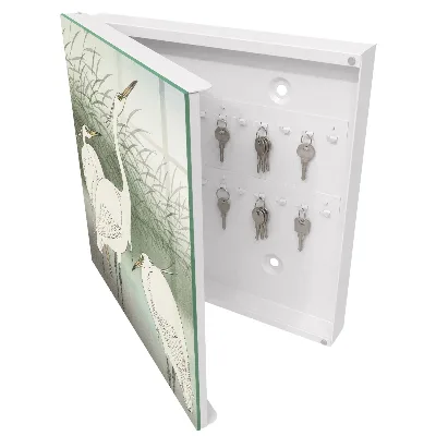 Schlüsselschrank für den Flur Reiher und Gräser