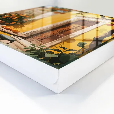 Schlüsselschrank Orangefarbene Terrasse