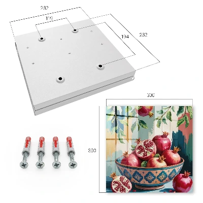 Schlüsselkasten modern Fruchtmotiv