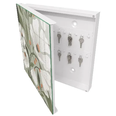 Schlüsselschrank für den Flur Beige Blüten