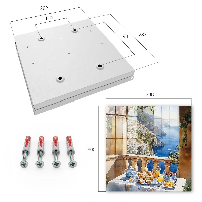 Schlüsselschrank für den Flur Frühstück auf der Terrasse