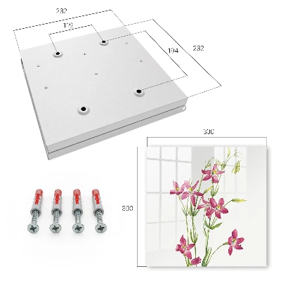 Schlüsselschrank für den Flur Rosa Blüten