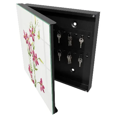 Schlüsselschrank für den Flur Rosa Blüten