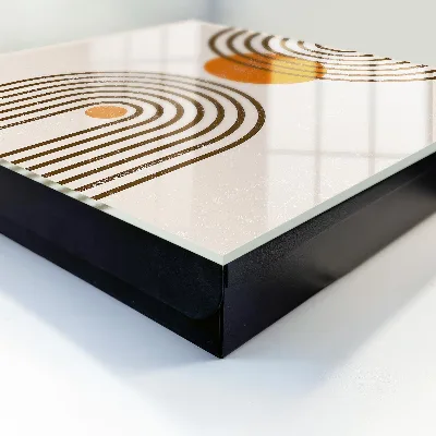 Schlüsselschrank Retro-Geometrie